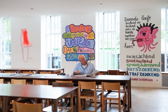 Pam Emmerik, design for wall painting ‘Duende Too’, 2013. Photo: Lotte Stekelenburg.