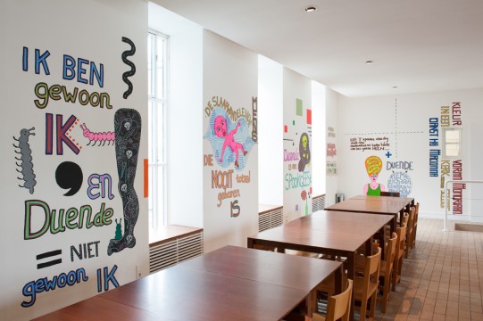 Pam Emmerik, design for wall painting ‘Duende Too’, 2013. Photo: Lotte Stekelenburg.