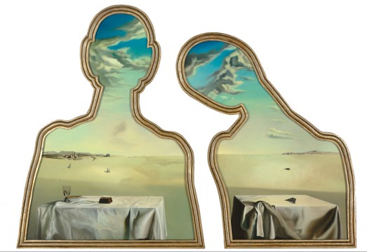 Salvador Dalí, Couple aux têtes pleines de nuages, 1936, collection Museum Boijmans Van Beuningen.