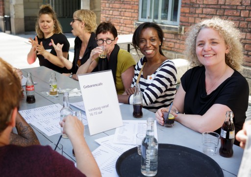 Gebarencafé na afloop van de rondleiding
