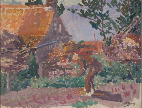 Jan Toorop, Farmer in Vegetable Garden, 1907, collection Museum Boijmans Van Beuningen, Rotterdam. Donation C. Quintus-Overbosch, 1980