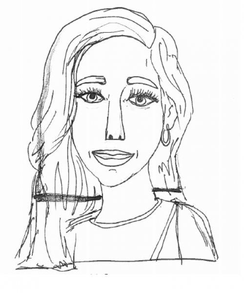 Marthe Kes, projectmedewerker Alles aan kant. Marthe voert nieuwe gegevens in en assisteert bij het uitpakken en klaarleggen van het kant.