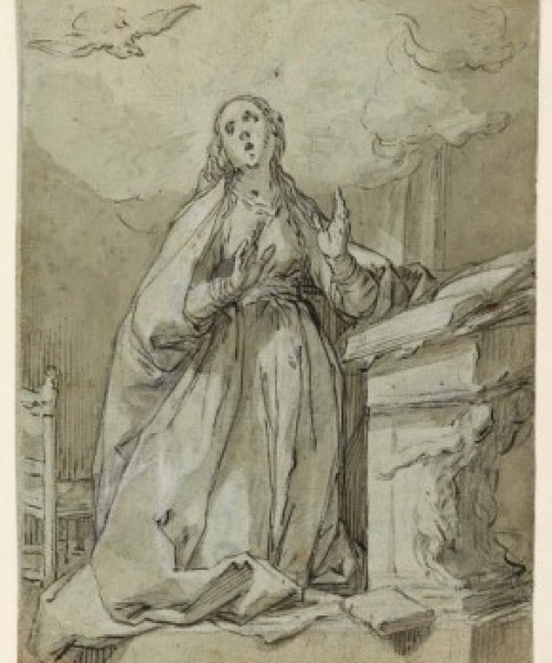 Abraham Bloemaert, inv.nr. AB 11, gehele blad en detail.