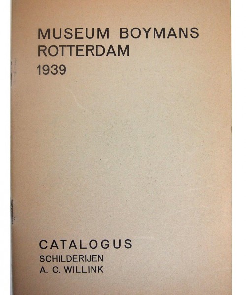 1939 - cat.nr. 34 - Schilderijen A.C. Willink