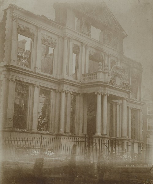 The burnt-out Museum Boymans, 1864
