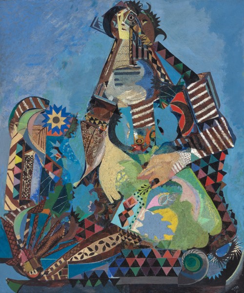 Eileen Agar, Seated Figure (Zittende figuur), in 1956, collectie Museum Boijmans Van Beuningen, Rotterdam. Bruikleen Stichting Museum Boijmans Van Beuningen 2018